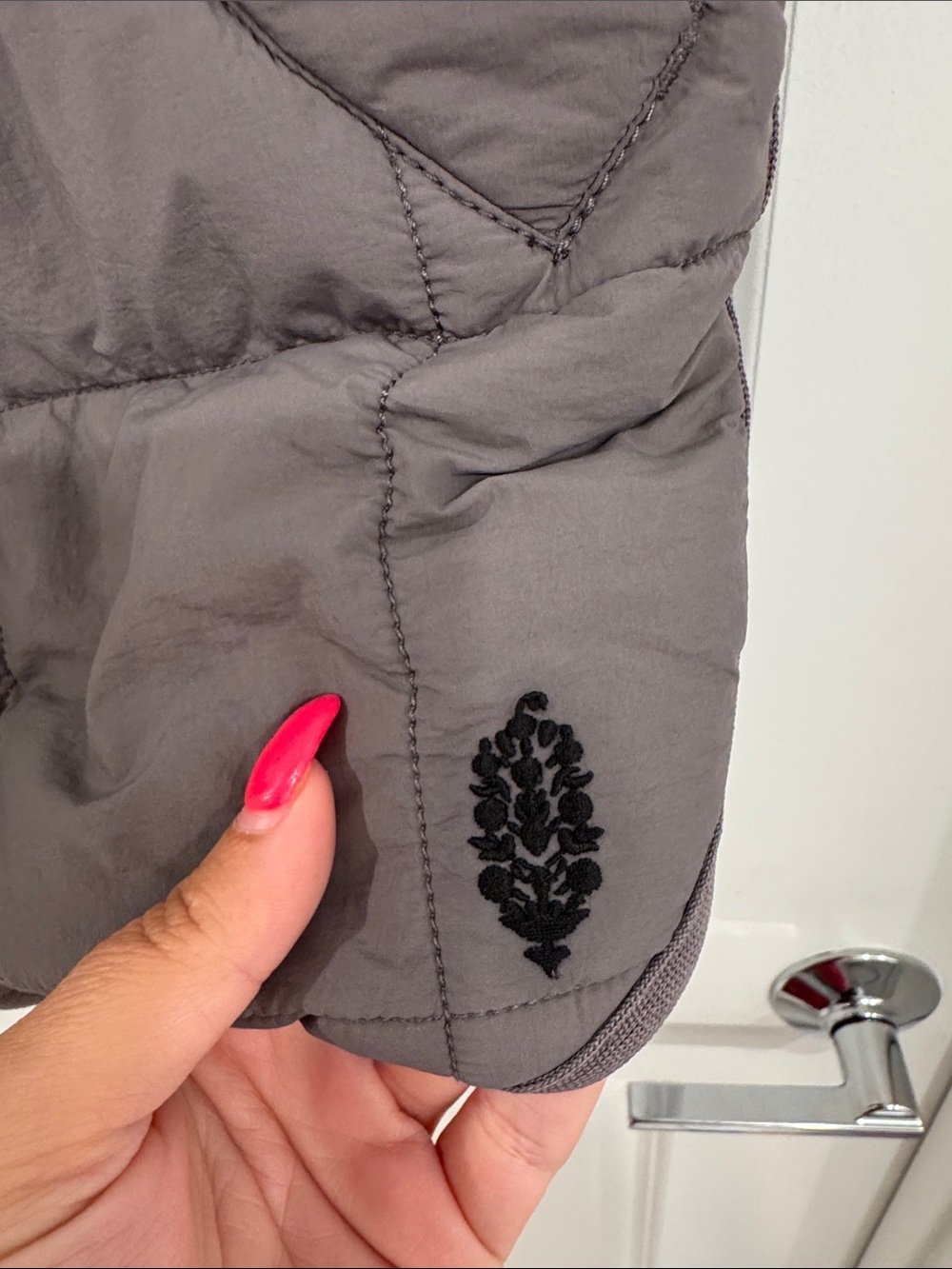 FP movement Pippa Packable Puffer Vest in Light Gray - Picture 4 of 7